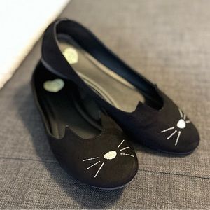 Adorable T.U.K. Cat Ballet Flats